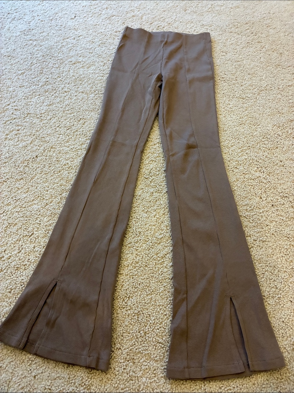 ZARA - 11/12 girls - High-Waist Flared Pants in Brown